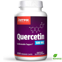 자로우포뮬라 퀘르세틴 500mg 200정 Jarrow Formulas Quercetin, 1개