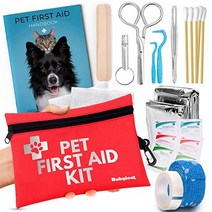 반려견 응급처치 키트 Pet First Aid Supplies to Treat Your Dogs & Cats in an Emergency. Includes Pet First Aid, Travel 39 piece