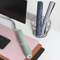 카라멜샵 푸코 인조가죽 마우스패드 겸 데스트매트 롱패트 6color, 네이비블루