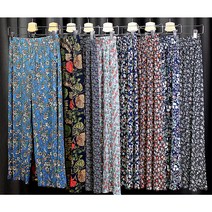 꽃주름8부바지 플리츠와이드팬츠