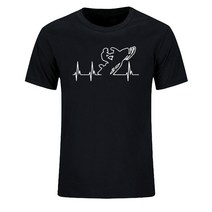 HeartBeat 스노모빌 프린트 티셔츠 여름 퍼니 반팔 티셔츠