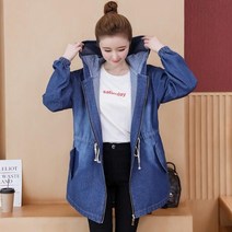 빌리즈빈 데님보크울자켓 봄 후드 청자켓 T701