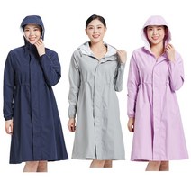 프리미엄 순수한 색상 여성 비옷 바람막이 스타일 무지 여성 레인코트 멀티 컬러 옵션
