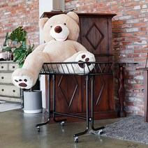 지엔디스플레이 매장 마트 백화점 디스플레이 철제 이동식매대 트레이선반 가방진열대 바구니 상품진열장 이동식 진열매대, 1개, 블랙(black)