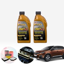 푸조 3008 1.6 (BH01) BEX 수입차용 합성엔진오일 필터세트 ONL-011, 5w30 4통+필터포함, 0