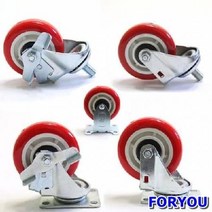 Foryou2774 무따 운반구바퀴4호 카트 대차 엘카 운반구 운반기 핸드 앵글달리, 4호볼트식브레이크4P-BTBK