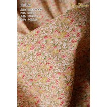 퀼트 수입린넨원단 광목 린넨 캔버스 누빔 피드색 지지미 원단 천 145x50cm 목가적 인 꽃 능직 면직물 diy 어린이 착용 천으로 침구 퀼트 장식 홈 b, 에나멜 핑크, 1개