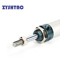 유압리프트 MAL 시리즈 미니 공압 실린더 16/20/25/32mm 보어 25-300mm 스트로크 복동 알루미늄 합금 에어, 09 225mm stroke_03 25mm Bore