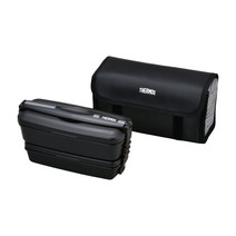 써모스 직장인 수능 보온 도시락통 프레시 런치박스 DJB-905W, 보냉파우치포함, 900ml 블랙그레이