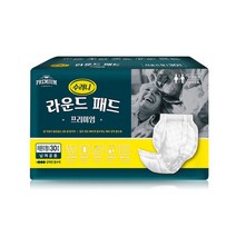 수려니 라운드형 패드 프리미엄 성인용기저귀 30매, 30매입, 4개