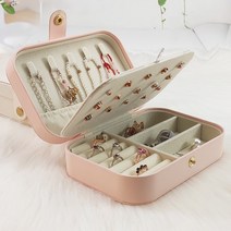 파우치형 쥬얼리 악세사리 보관함 보석함 IY-JWL, 핑크