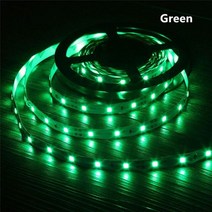 LED 스트립 컴퓨터 조명 DC 12 V 볼트 Led 테이프 2835 RGB 1 5 M 60LED/M 램프 다이오드 유연한 TV 백라이트, Green_Not Waterproof 5M
