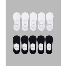 IL-O-GONG-CHIL [10PACK] 1507 페이크 삭스(실리콘 처리) _ 스노우 화이트/블랙 [10PACK]1507 FAKE SOCKS _ SNOW WHITE/BLACK
