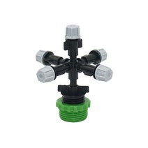 1/2 "3/4" 남성 5 방향 정원 급수 스프링클러 7 미스트 온실 관개 액세서리 1 세트, 5 x way-1I2 3I4