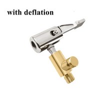 해외 샤오미 Mijia 펌프 1S 용 공기 노즐 어댑터 deflation Inflator Valve 커넥터 헤드 클립 금속 고속 변환 자동차 Inf225536, with deflation