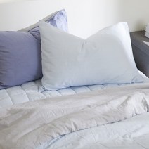 [JAJU/자주] 유러피안 리넨 베개커버_70CMx50CM_블루