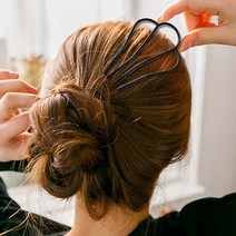 디엠몰 1 1 다양한 헤어스타일 연출가 올림머리 고정핀 U핀 유핀 머리핀 헤어 실핀 삼지창핀