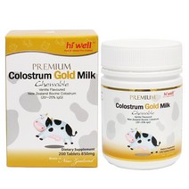 하이웰 Hi Well Premium Colostrum Gold Milk 200Tablets 뉴질랜드 프리미엄 초유 골드 우유 200정제 1팩, 1개