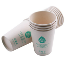 PLA 코팅 사탕수수 종이컵 360ml, 25개입, 10개