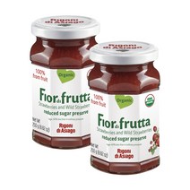 피오디프루타 오가닉 스트로베리 프루츠 스프레드 천연 딸기잼 빵 마멀레이드 250g(8.82oz)x2, 250g, 2개