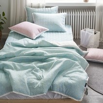 멜리사 풍기인견 여름 스프레드겸 차렵이불 블루/핑크-2olor