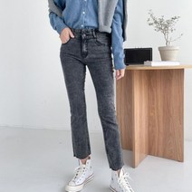 퍼니걸스 1497 투버튼 워싱 부츠컷 청바지 팬츠 여성의류
