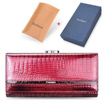 여성지갑 DICIHAYA브랜드 정품 가죽 여성 지갑 악어 프린트 긴 걸쇠 지퍼 지갑 숙녀 클러치 백 지갑 여성 럭셔리 지갑