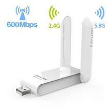 유심 라우터 이동식 와이파이 인터넷 에그 데이터 차량용 pixlink wifi 어댑터 ac600 듀얼 밴드 무선 usb 어댑터 2.4g5g wifi 동글 네트워크 카드(더블, 하얀