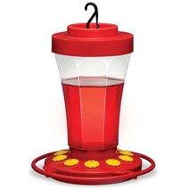 SEWANTA 벌새 피더 946.4ml(32온스) [2개 세트] 실외용 플라스틱 피더 - 개미 가드/체인 원형 퍼치 10개의 피딩 포트/쉬운 충전을 위한 넓은 입구/쉬운 세척을, 1 Pack, L 32 oz