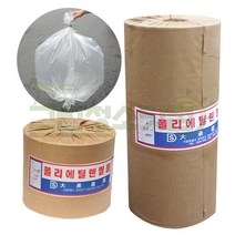 폴리에틸렌필름 0.03mm-40cm-457m 튜브형 농업용 포장용비닐 PE필름 비닐원단 롤비닐 비니루 포장용비닐봉투, 1개, 투명