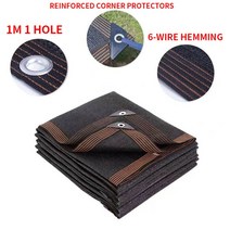 그물망두꺼운 12 핀 90% 음영 비율 자외선 방지 HDPE 검은 색 그물 야외 퍼걸러 자동차 차고 비 창고, 02 black_01 2x2m