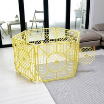 웁스 반려동물 조립식 울타리 대형 6P, 핑크