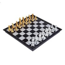 [엠케이에듀] 자석체스 32x16cm 골드실버 체스세트 보드게임 B079, 상세페이지 참조