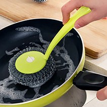 눌러붙은음식물 탄자국제거 후라이펜 철쑤세미 손잡이 막대