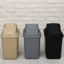 리빙패밀리 스윙휴지통 다용도휴지통 20리터쓰레기통, 1개, 스윙휴지통 블랙 14L(뚜껑포함)