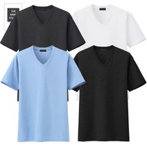 더네임스튜디오 유니크한 디자인 반팔티 V넥 M~4XL 빅사이즈 티셔츠