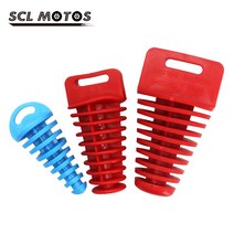 scl motos 1pc 15-62mm 오토바이 배기 파이프 pvc 플, B-빨강