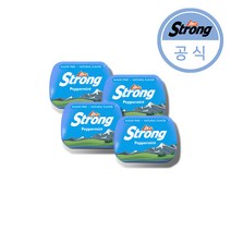 알프스 스트롱 무설탕 무색소 천연향 페퍼민트 금연 졸음 캔디 4개