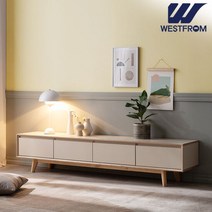 웨스트프롬 에스메랄다 2000 원목 거실장, 색상:웜베이지