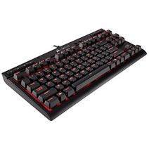 Corsair 미국출고-Corsair K63 소형 기계식 게임용 키보드 - 백라이트 레드 LET - 선형 및 저소음 - Cherry MX Red CH-9115020-NA-171205, 단일옵션, 단일옵션