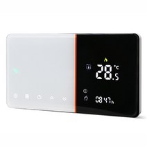 Tuya WiFi 스마트 라이프 서모 스탯 전기 바닥 난방 물/가스 보일러 온도 리모트 컨트롤러 Google 홈 Alexa, 01 라이트 그레이_04 GB (WITH WIFI