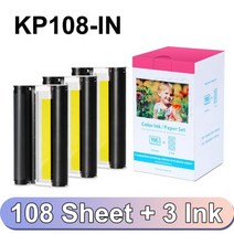 사진 프린터 잉크 카세트 용지 세트 Canon Selphy CP900 CP910 CP1200 CP1300 사진 프린터 KP-108IN KP-36IN