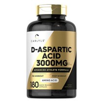 미국 Carlyle D-아스파라긴산 3000mg 180캡슐