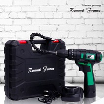 롬멜프랑코 액티브 무선전동드릴&드라이버 공구세트, 1세트