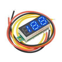 DC 0V-100V 0.28 인치 LED 디지털 전압계 전압 측정기 볼트 감지기 모니터 테스터 패널 자동차 12V 24V 빨간색 녹색 파란색 노란색, DC 0-100V 파란색