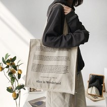 여성 버킷백 복조리형 핸드백 가방 캔버스 숄더 동화 인쇄 데일리 쇼핑 학생 도서 두꺼운 면 천 핸드 토트 for girls