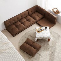 블루밍홈 하우텀쇼파SET, 브라운