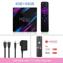 DivX H96 MAX 4GB 64GB 안드로이드 10.0 스마트 TV 박스 11 Rockchip RK3318 1080P 4K H96MAX 미디어 플레이어 TVBOX 셋톱, [02] Eu 플매트 카펫 러그, [02] 2G16G