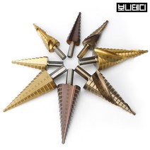 보니테디 스텝드릴 Hss Co 전동드릴 홀쏘 천공날 드릴비트 드릴스탠드, (2) 스텝드릴(직선형), (4) 파우치