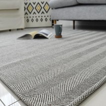 자가드 헤링본 카페트 러그 그레이100X150 거실 침실 가을 겨울 국산 카페트